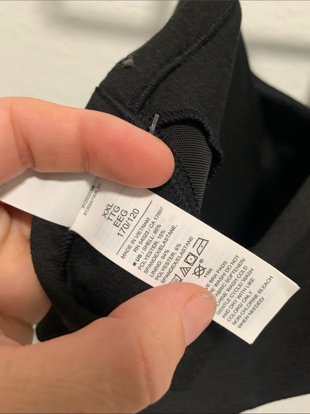NWT Old Navy CloudComfy Go Dry Black Padded Sports Bra - Picture 8 of 8